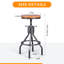 Tabouret de bar pivotant en bois massif à hauteur réglable-251000427-212191559