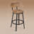 Bar Stools Set Of 2, Bar Chairs, Breakfast Stools, Kitchen Island Stools, Counter Stools With Footrest And Backrest, Metal Frame + Mdf Seat And Back, Rustic Brown-108809399