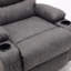 Siège de 21 po de largeur, électrique de grande taille avec fonction de relevage électrique avec fauteuil inclinable pour fauteuil pour personnes âgées, vibration à 8 points avec fonction de massage et chaleur du bois, télécommande, poches latérales et avec 2 porte-gobelets, tissu douillet rembourré, rembourré de tissu-740649120