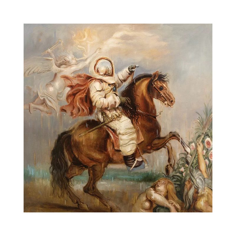 Allegory Of Hubris by Johnny Morant - Wrapped Canvas Print, 93.98 cm H x 93.98 cm W