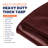 24 ft. x 24 ft. Maroon 14 Mil Heavy Duty Polyethylene Tarp, Waterproof, UV Resistant