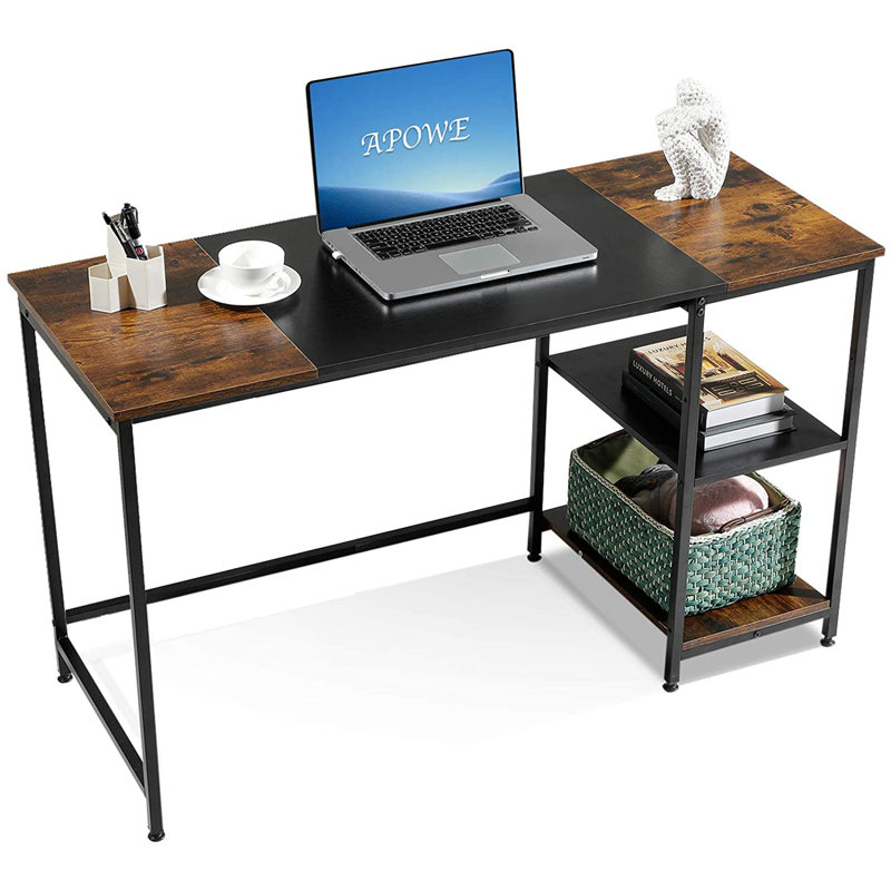 Leysin Metal Base Desk Shell, Vintage, 76cm H x 140cm W x 50cm D