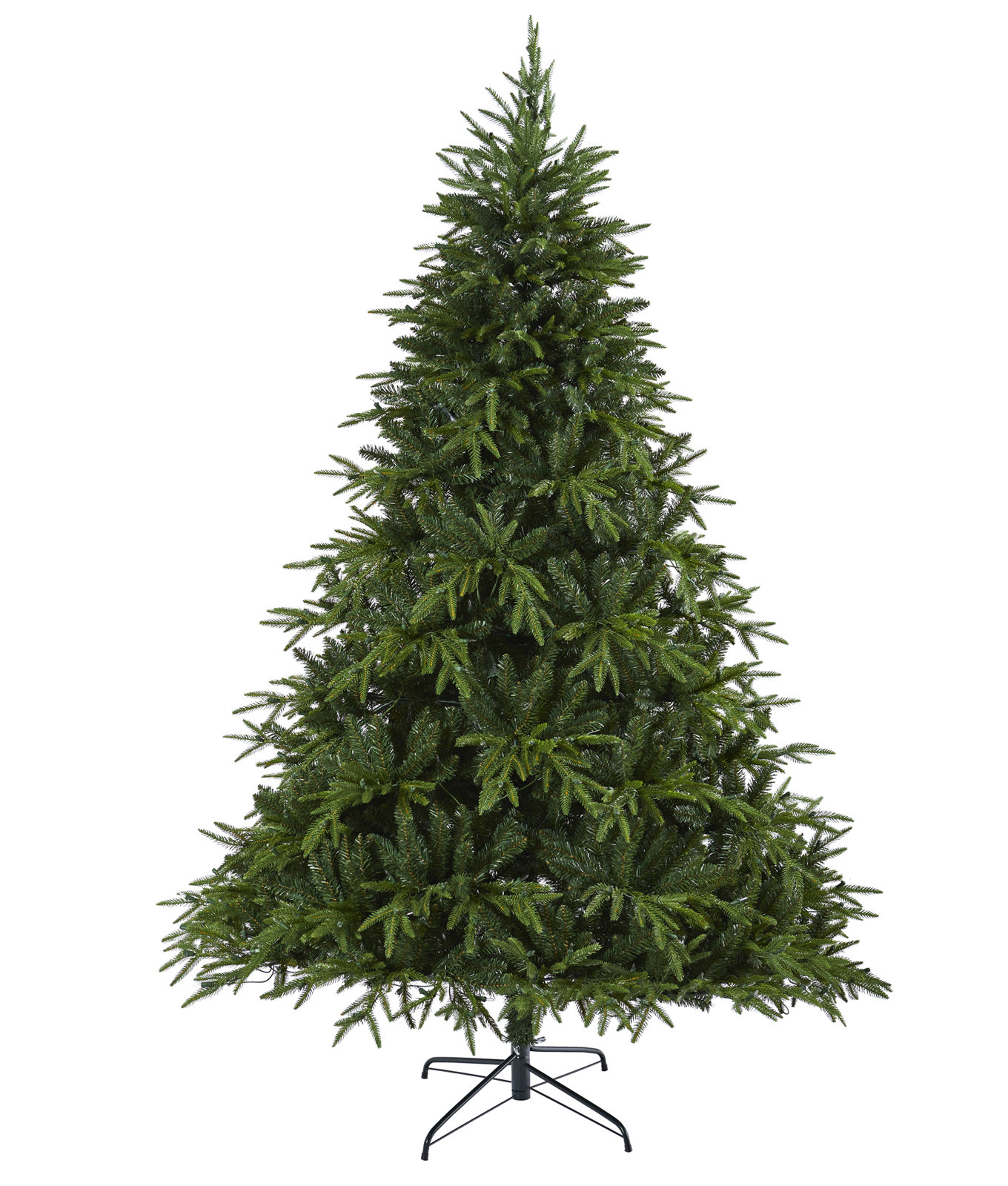 Green Easy Set-Up Lighted Christmas Tree, 7.5' H