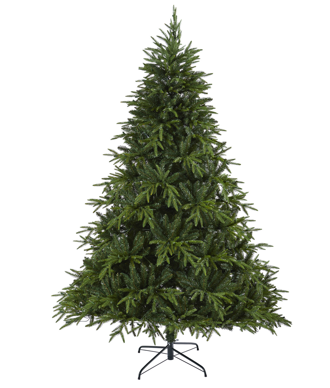 Green Lighted Artificial Christmas Tree, 7.5' H