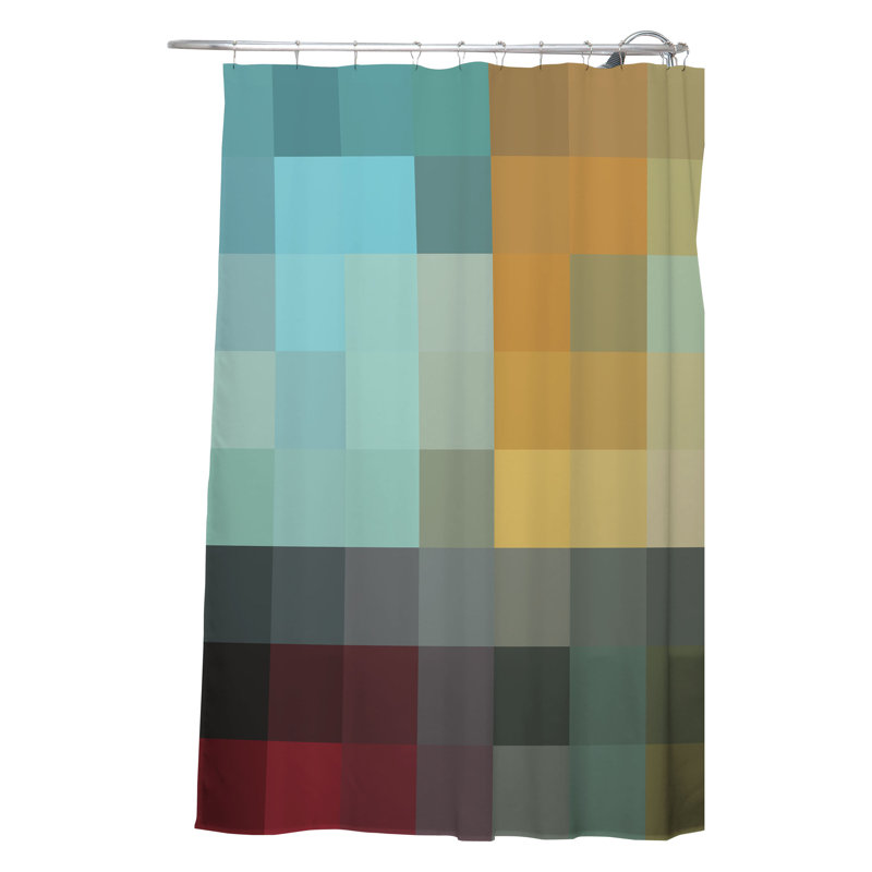 Madart Inc Geometric Shower Curtain