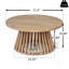 Table basse de patio en bois d'acacia