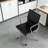 Mid Back Top-Gain Leather Office Chair With Arm And Aluminum Frame, Swivel Conference Desk Chair-1952329208