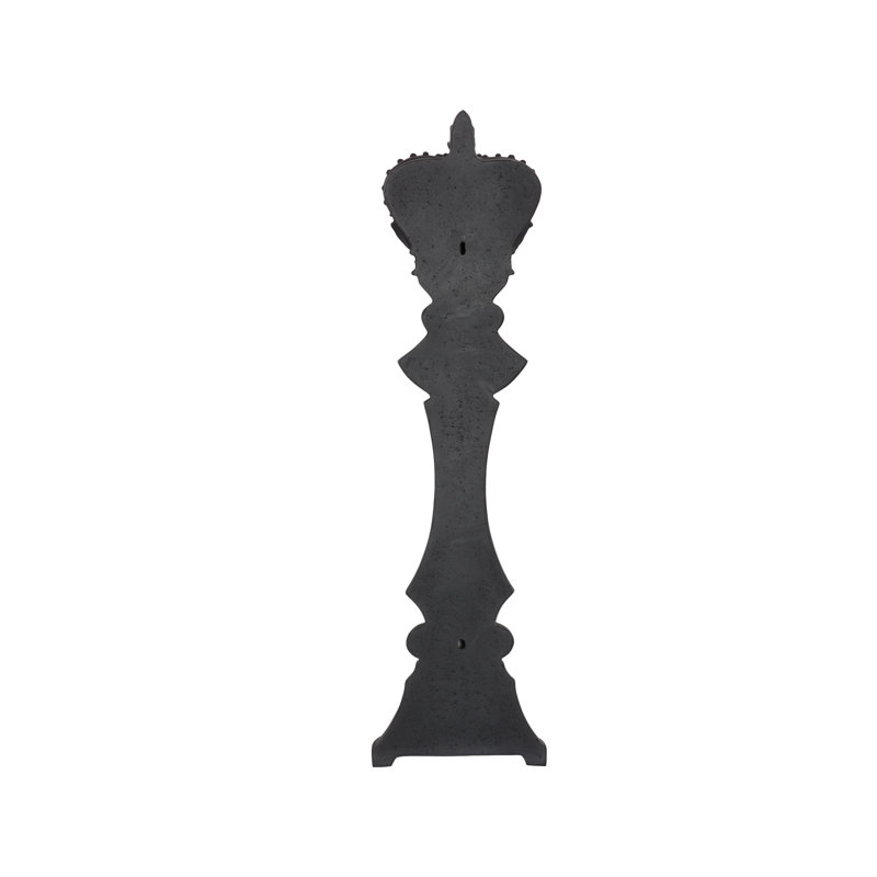 King Chess Wall Decor, Cast Stone Black, Cast Stone Black