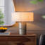 Lampe de table en bois de manguier