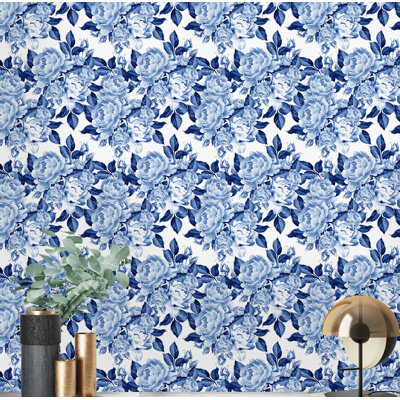 Ortegon Peel & Stick Floral Roll