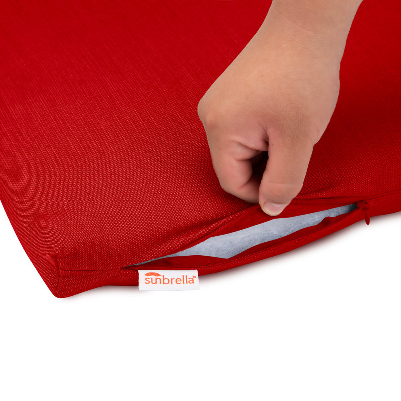 Coussin de chaise Austin Horn Classics Sunbrella, Toile Sunbrella® rouge Jockey