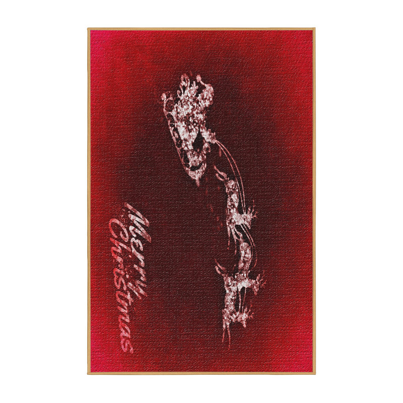 Tapis rouge Christmas, Rectangle 2 pi x 3 pi