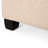 Storage In Dark Brown Finish - Fabric Upholstery, Birch Legs, 31"X31"X18.6", Wheat Color 31X31x18.6 Inches With