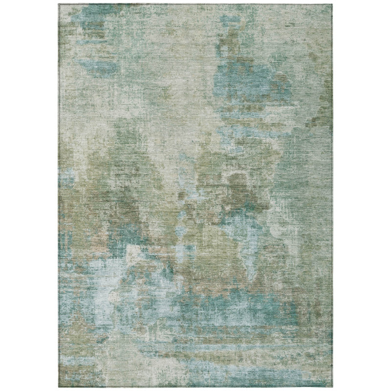 Machine Washable Indoor/Outdoor Chantille ACN2300 Abstract Rug, Rectangle 8' x 10'