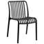 Chaises de salle à manger d'extérieur empilables, chaises d'appoint sans accoudoirs-133347401