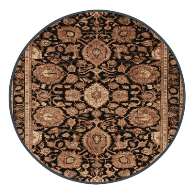 Machine Washable Persian Brown Area Rug