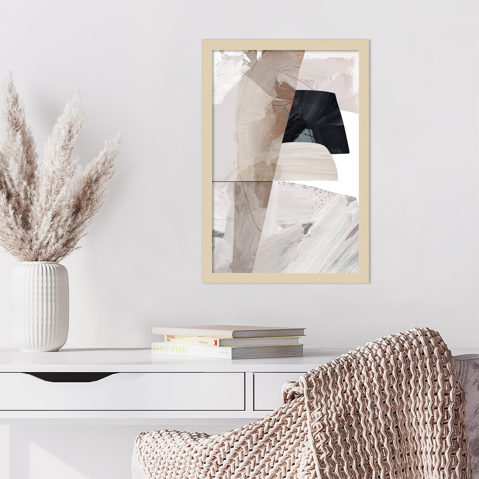 Peleg "Caves" Print by Dan Hobday, Brown, 21" H x 15" W