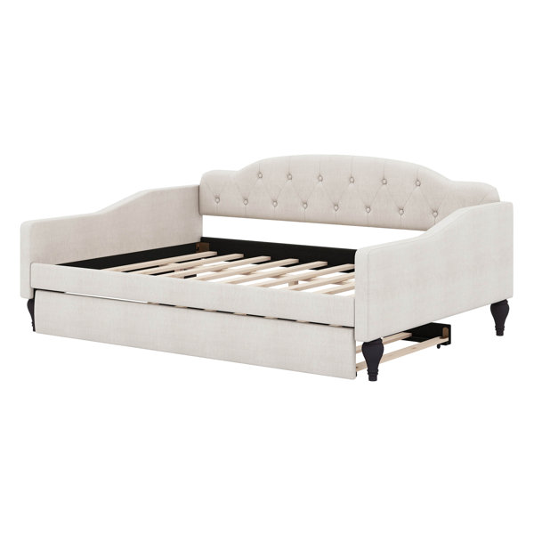 Alcott Hill® Ceairra Upholstered Daybed with Trundle | Wayfair