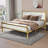Hegwein Upholstered Platform Bed Frame Heavy Duty with Tufted Headboard, No Box Spring Needed-1566060943-1566060942