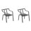 Markoe Stacking Metal Patio Dining Armchair
