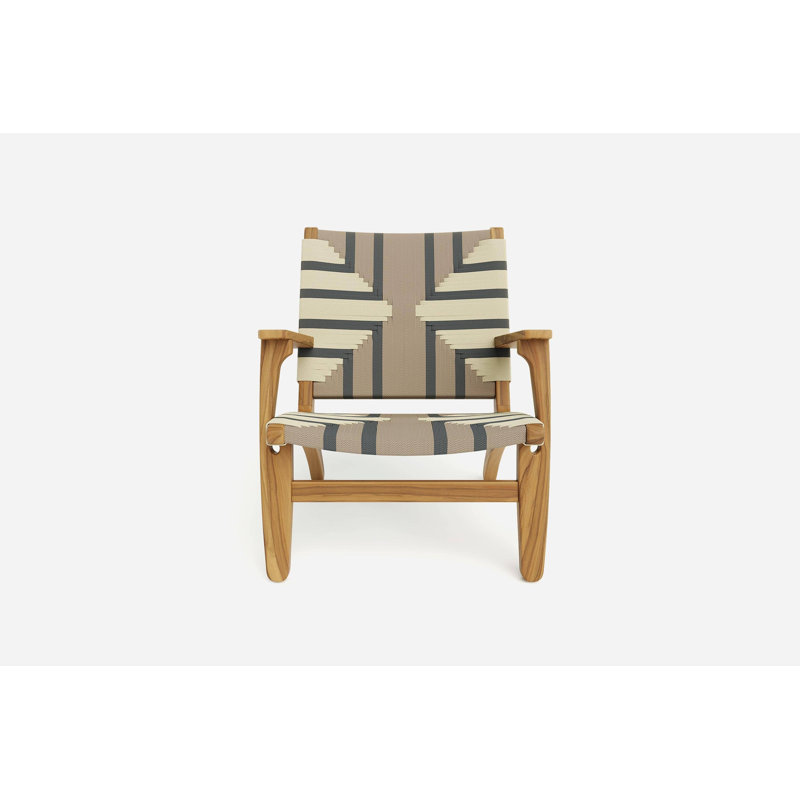 Masaya Armchair, Coffee, Gray Ivory