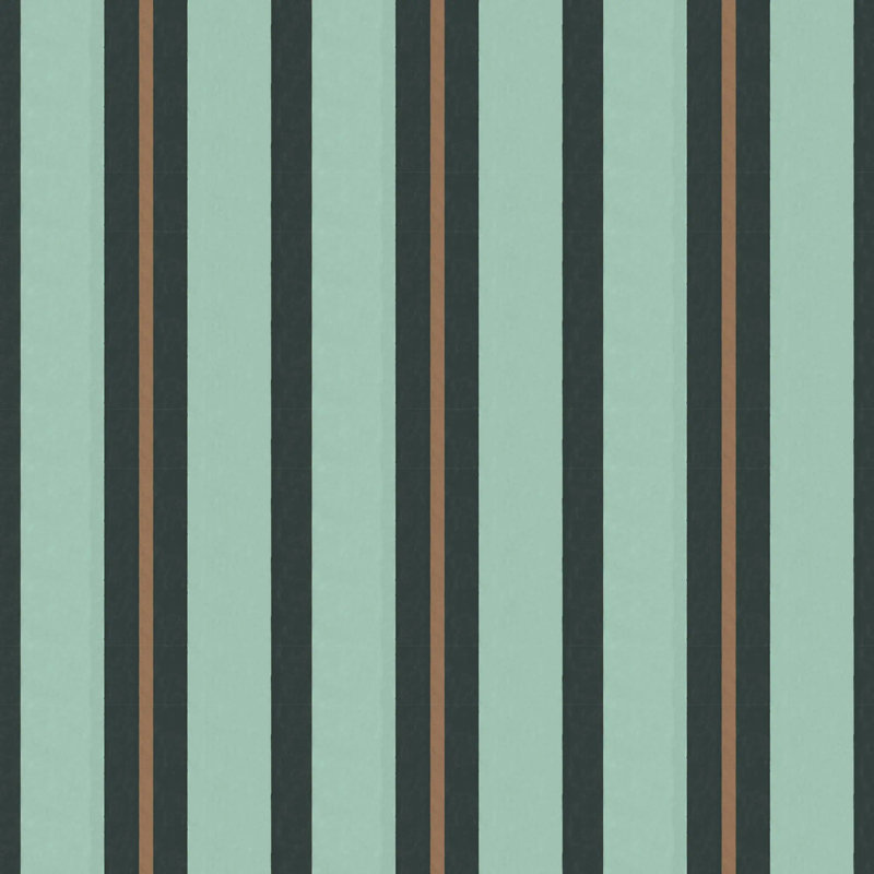 Miami Stripe Mini - Wallpaper, Bronze Night, Faux Grasscloth, Non-Pasted