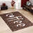 Soft Non-Woven Printed Rug Featuring Striking Geometric Pattern Ideal for Enhancing the Aesthetic Appeal of Your Living Room or Bedroom-114329599