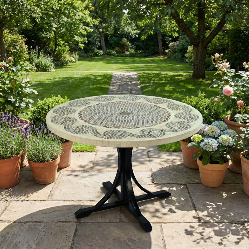 Avignon Garden Stone Mosaic Table