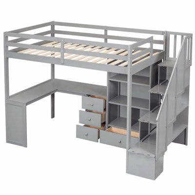 Ikrar Kids Twin Loft Bed