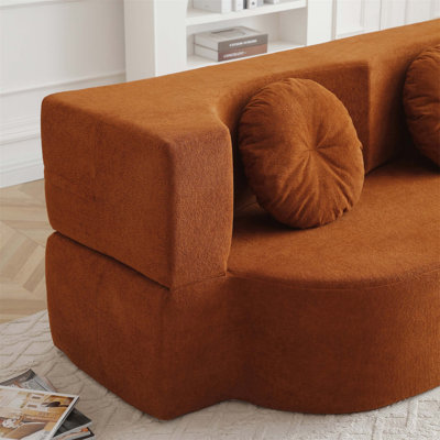Boneless Folding Sofa Bed, Convertible Sleeper Futon Sofa No Assembly