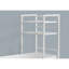 Bureau d'ordinateur blanc en stratifié pour le travail à domicile, l 48 po, avec rangement compact, bureau stratifié, 4 tablettes