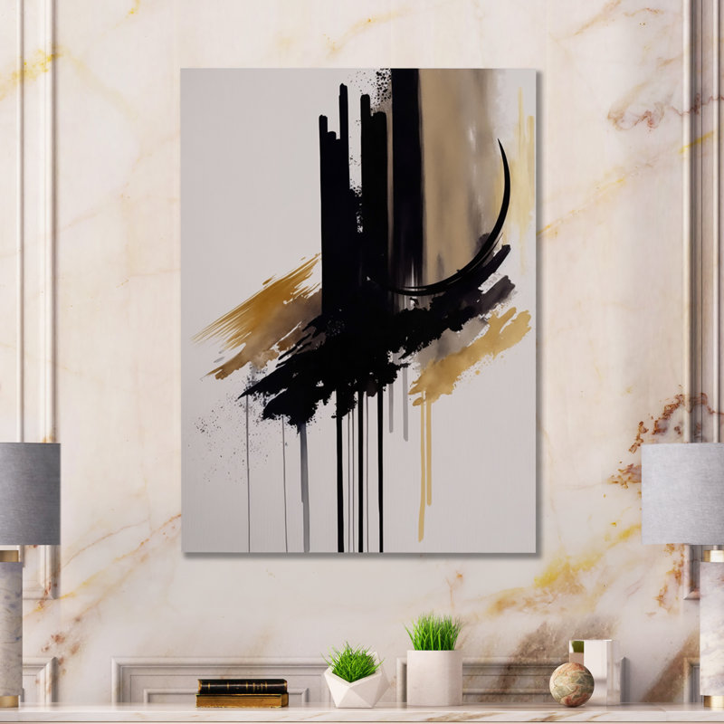 Dominyck Abstract Wall Decor on Metal, 32" H x 24" W x 1" D