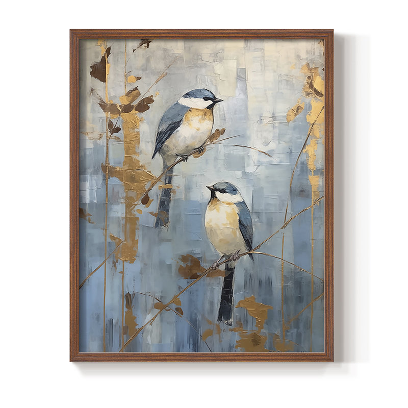 Série ANIMALS, impression encadrée, bois massif, H 30 po x l 24 po, Noyer