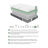 12" Green Tea Gel-Infused Memory Foam Hybrid Mattress, Plush Foam Pocket Coils, Mattress In A Box, Comfortable Sleep (Twin/Full/Queen/California King/Eastern King Sizes Available)-715865485