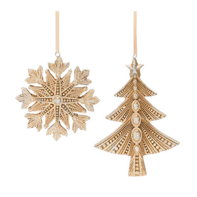 3.25'' Resin Snowflakes Holiday Shaped Ornament