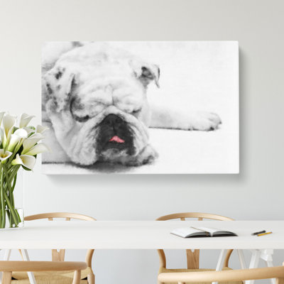 White British Bulldog Vol.2 - Wrapped Canvas Print