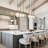 3 - Light Brass Kitchen Island Pendant