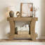 Console 47 pouces pour vestibule, table de ferme en bois