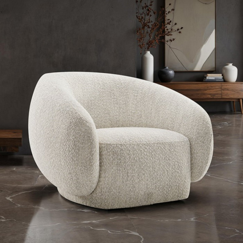 Chaise pivotante Nicholas, Beige