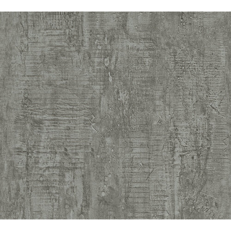 Rouleau de papier peint l 33 pi x l 21 po en bois Penwell, Gris foncé