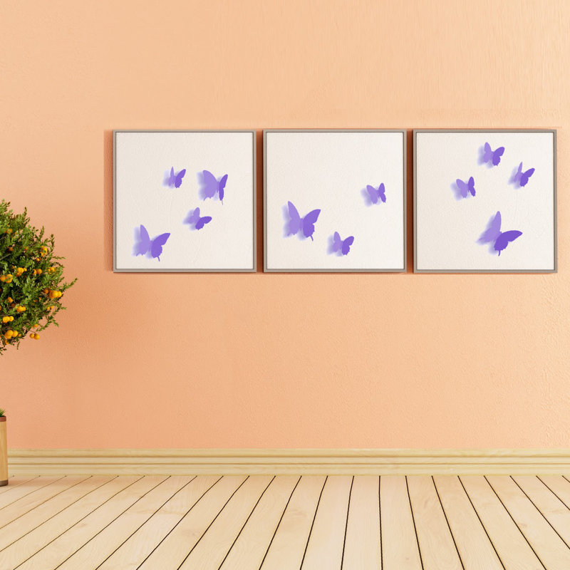 Non-Wall Damaging Wall Decal, 1 Pack, Purple