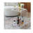Mobile C Shaped End Table,Acrylic Sofa Side Table