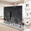 Paravent 6 panneaux à cloison pliable Royal Black White Chicago Skyline Night-98892593