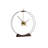 Aire Modern & Contemporary Analog Ash Solid Wood Quartz Movement / Crystal Tabletop Clock in Walnut