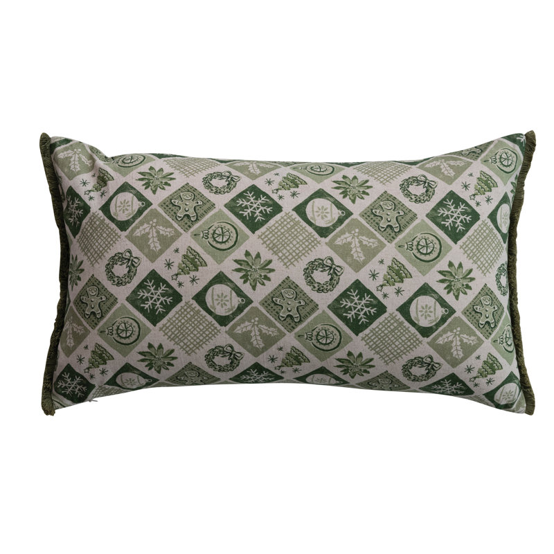 Coussin en coton et lin