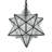 Moravian Star Pendant Light 14-inch Seeded Glass Shade