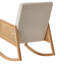 Chaise berçante en teck de haute qualité
