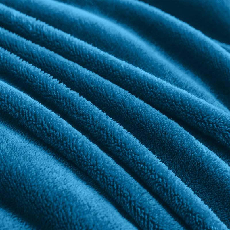 Joyan Extra Soft Sherpa Fleece Dual Sided Blanket, Teal, Super King
