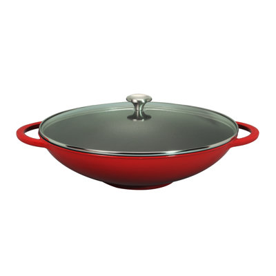 Chasseur Enameled Cast Iron Wok Set with Lid