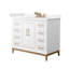 Marlena 42" Freestanding Single Bathroom Vanity with Cultured Marble Top-566682303-566682302-543189224